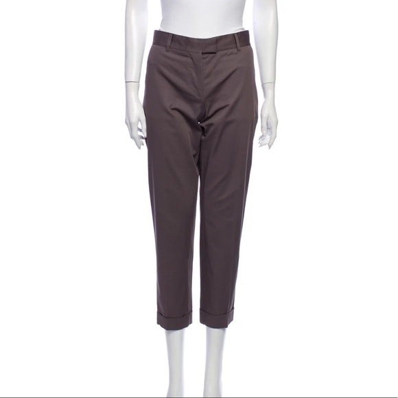 Stella McCartney Pants - Stella McCartney Straight Leg Cuffed Ankle‎ Pants 4